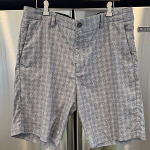 Tommy Bahama Light Gray Patterned Men's Shorts 38